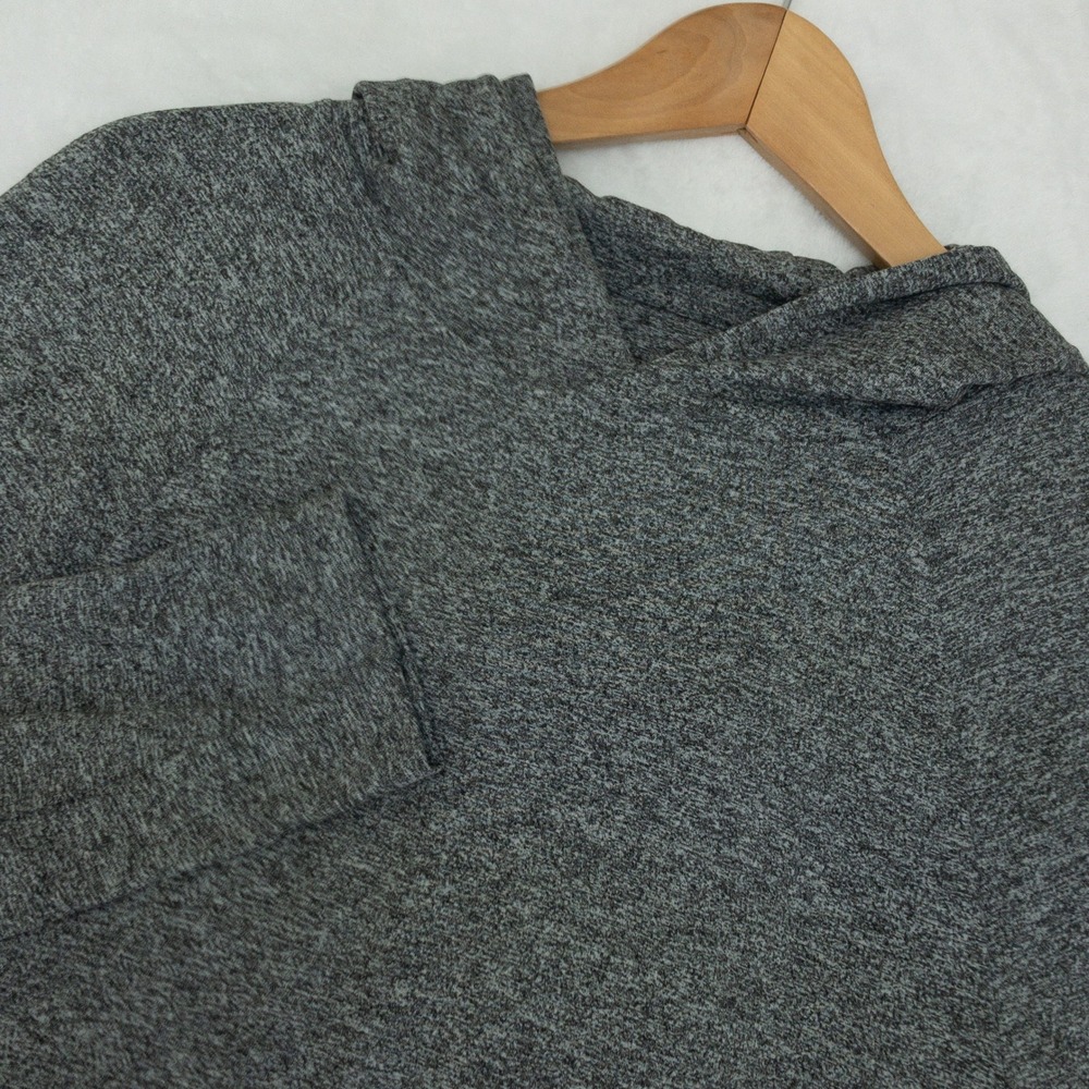 7 Diamonds Raglan Athletic Hoodie Mens Small Grey Core Performance New